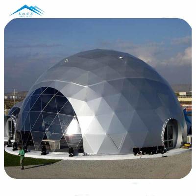 China 30m Party Tent Dome Marquee Geodesic Dome Tent Commercial Geodesic Dome Greenhouse for sale