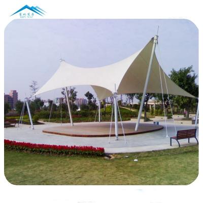 Cina Latest design sail shade fabric tensile membrane structure shade in vendita