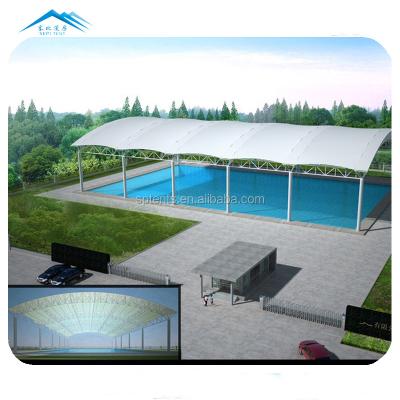 Cina PVDF waterproof tensile membrane structure outdoor swimming pool tent in vendita