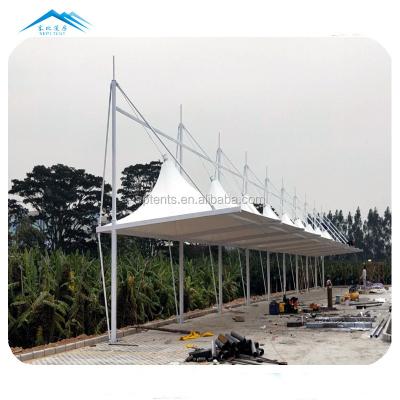 中国 Custom Steel Car Garage Parking Shade Structure Tent Car Parking Shed For Sale In United Arab Emirates 販売のため