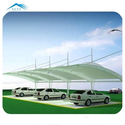 Китай Customized size metal frame PVDF strong and sturdy canopy carport garages canopies parking garage car system продается