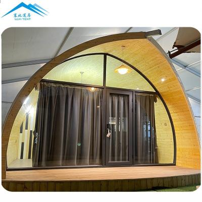 中国 Bedroom Prefab Steel Frame Accommodation Houses Glamping Hotel Tent For Sale In Malaysia 販売のため