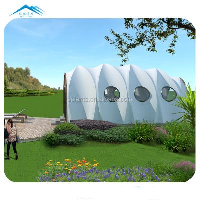 China Eco Outdoor Pods Safari Tent Cottage Waterproof Shell Tent Luxury Glamping Tent Hotel Resort en venta