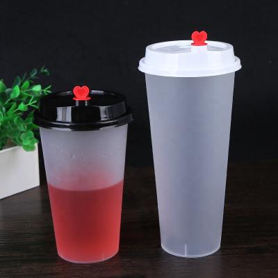 China Disposable Eco Friendly Stocked Biodegradable Plastic Cup With Lid Logo U Shape PP Customized OEM Clear Top Wall Style Packing Tea Tea Dimensions Pcs Color Feature HUB for sale