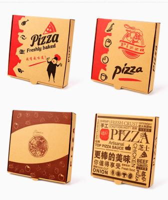 China Custom LOW MOQ biodegradable LOGO 10inch 12inch 16inch 18inch pizza box boxes for biodegradable pizza for sale