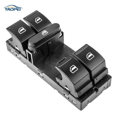 China Stainless Steel Electric Power Window Master Switch Button 1K4959857B For Volkswagen VW G olf 5 Golf 6 MK5 Mk6 for sale