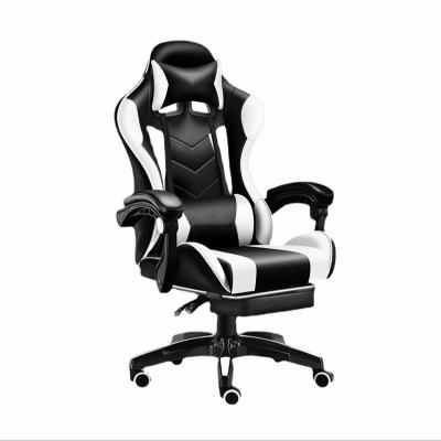 China 2021 Home Office Other Back Neck Massage Chair Gaming Chair PC Computer Gaming Chair With Footrest for sale