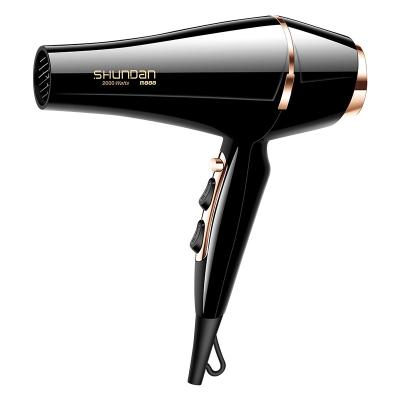 China Salon Blow Dryer 2000w Hot Air Hair Dryer OEM AC Motor Popular Ionic Black Hair Dryer for sale