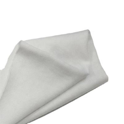 China Custom 32 Branch 160g Breathable Wholesale White Natural Organic Cotton Knit Fabric for sale