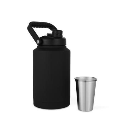 China 2022 Viable Hot Sales Customized Stainless Steel 128oz Beer Shaker One Gallon Jug Water Bottle Vacuum Insulated Leak Proof Jug for sale