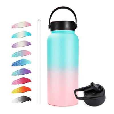 China EVERICH 2021 New PORTABLE Custom Different Logo Lid Portable Insulated Stainless Steel Promotional Water Bottle for sale