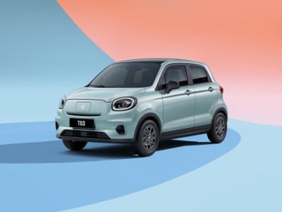 Cina Leap Motor T03 China Mini Car 2022 403KM Pure Electric Car 5 porte 4 posti 0.6H Quick Charge 3.5H Slow Charge in vendita