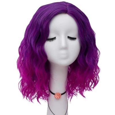 China Pink Lead Ready Boat Water Wave Colored Wigs Pink Heat Resistant Synthetic Wigs Highlighted None Lace Front Wig for sale