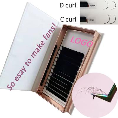 China Natural Long Fan Eyelash Extensions Easy Eyelash Kits Individual Lash Eyelash Extension Supplies Lash Extensions for sale