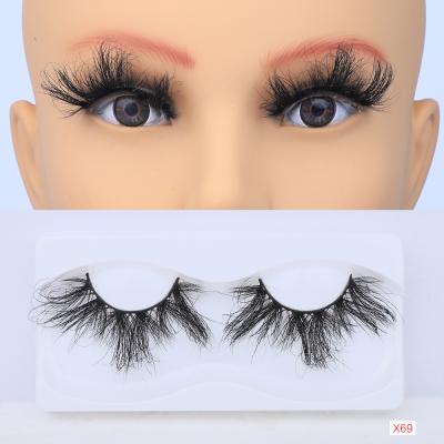 China Best Selling 25mm Long Natural Mink Eyelashes Package False Natural 5d 3d Mink Eyelashes Eyelashes for sale