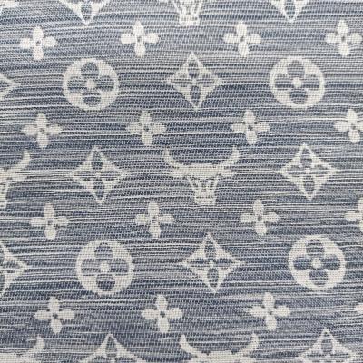 China Waterproof Cheap Custom Digital Printed Denim Jacquard Fabric for sale