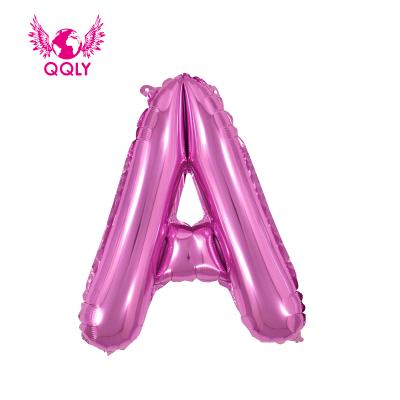 China New 2019 party birthday party 16 inch letter balloon, inflatable foil balloon set to decorate letter mylar balloon for sale