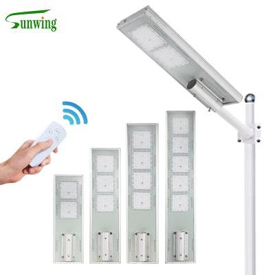 China ROAD Remote Control Ip65 Stadium Die Cast All Outdoor Aluminum Solar Light All In One Solar Street Light for sale