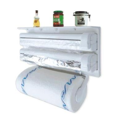 China ABS perfect multifunctional triple paper dispenser for kitchen for sale