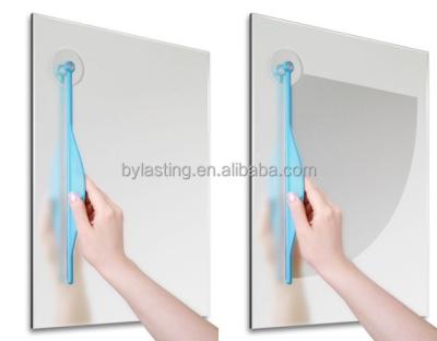 China WIPER Sustainable Fun Bathroom Plastic Wiper Blade Sticks To Mirror To Wipe Away Steam Gift for sale