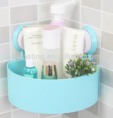 China Sustainable Shampoo Bathroom Corner Rack With Suction Cup Triangle Shelves for sale