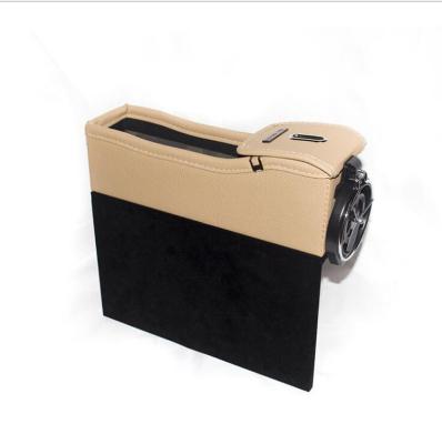 China PU Car Seat Catcher Isofrequency Repeater Storage Box Coin Collector Viable Cup Holder For Driver for sale