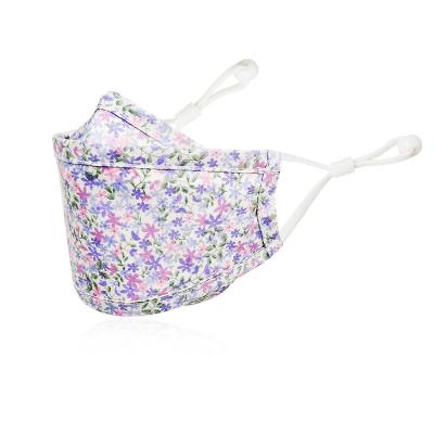 China Poly / Cotton Factory Supply Washable Custom Design Reusable Party Use Cotton Fashion Facemask Floral Party Mask Floral Reusable Mask for sale