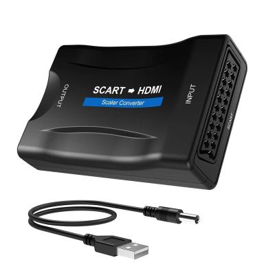 China Scart to HDTV Converter Scart to HDM-I Computer HD Adapter Game HD Scart Adapter to hd for sale