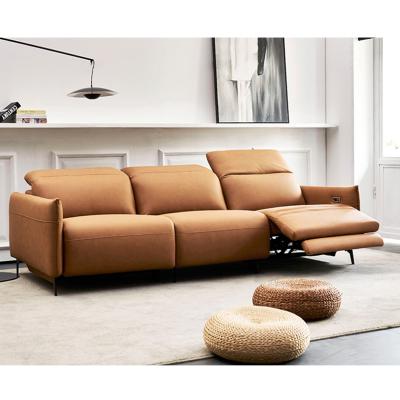 China Foldable Luxury Leather Sofa L Shape Sectional Couch Sofa Furniture Living Room Recliner Sofa Set Furniture for sale