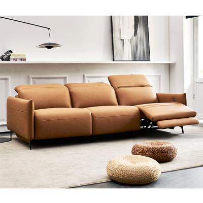 China Modern Comfortable Leather Sofa Set Living Room Foldable Sofa 3 Seater Factory Direct Sales Recliner Sofa for sale