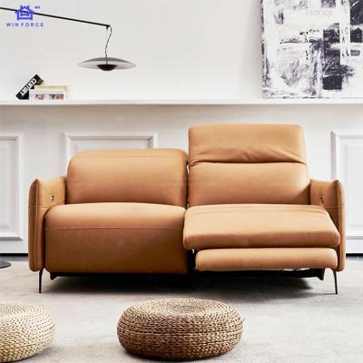 China Recliner Sectional Sofa Living Room Modern Foldable Leather Sofa Furniture Electric Motor Driven Sofa for sale