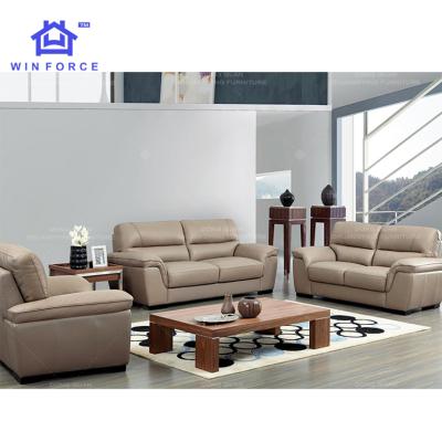 China Hot Selling Comfortable Leather Recliner Sofa Set Living Room Furniture Extendable Set Couch Leather Sofa Set for sale