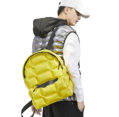 China With USB FREE PREVIEW new air backpack, men's and women's fashionable double shoulder inflatable schoolbag, waterproof and durable for sale