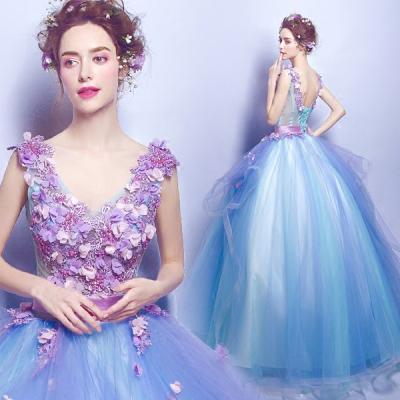 China 2022 Hot Selling Dry Cleaning Popular Online Store Strapless Flower Tulle Ball Off The Shoulder Quinceanera Dress for sale