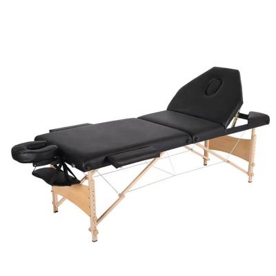 China Stationary wooden body massage table for spa Trend Folding Massage Table for sale