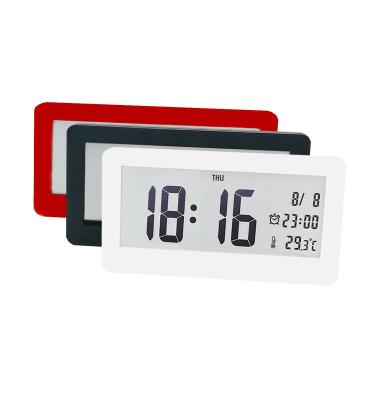 China Calendars Temperature Intelligent Ultra-thin Luminous Display Desktop Alarm Clock for sale