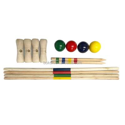 China Outdoor Wooden Game Bokoh Toys Garden Game Croquet for sale