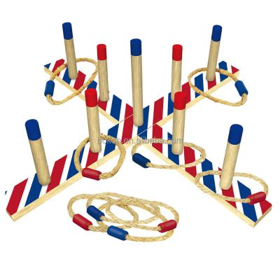 China Rings Bokoh Outdoor And Garden Games Customized Wooden Ring Toss Rings for sale