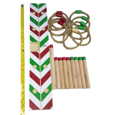 China Wooden Throwing Game Bokoh Giant Lawn Game Rope Ring Throwing Rings for sale