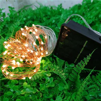 China Outdoor Solar Theme Park 36FT 100LED 200LED Chiristmas String Light For Garden Decoration for sale