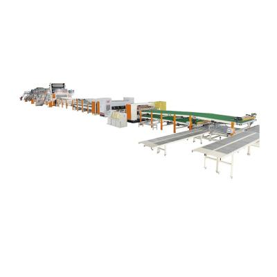 China Corrugated cardboard packaging line cartone machines corrugator line to making carton box for sale