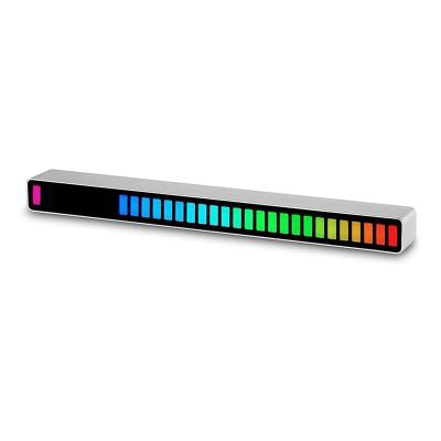 China Modern Creative Desktop Audio Voice-activated Atmosphere Bar LED Colorful Car Music Sensor Rhythm Rhythm Lamp Modern Creative Collecting RGB for sale