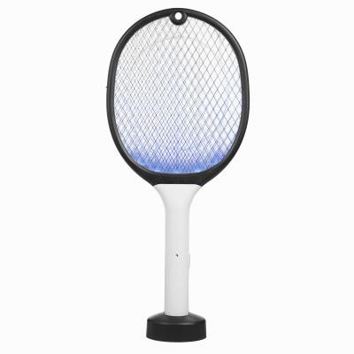 China Viable Rechargeable Electric Mosquito Killer Insect Zapper Fly Swatter Mosquito Racket Best for sale