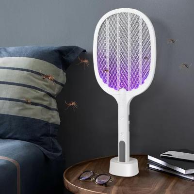 China New best viable summer design basic self-charging fly swatter with led eletric mosquito swatter light racket mosquito swatter for sale