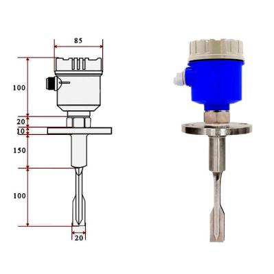 China Vibrating Switch Extension Fork Water Tank Liquid Level Widening Rod Lengthen Flange Connection Pipe Sensor Fork Vibrating Level Switch for sale