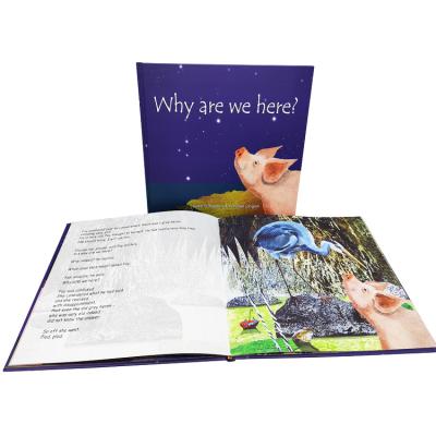 China paper & Custom Color Experienced Spot Picture Book Factory Price Cardboard Hardcover Children Book UV Printing And Binding for sale