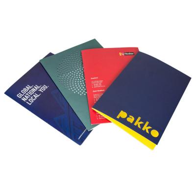 China paper & Custom Paper Cardboard Lamination A4 Presentation Folder Pockets Printing for sale