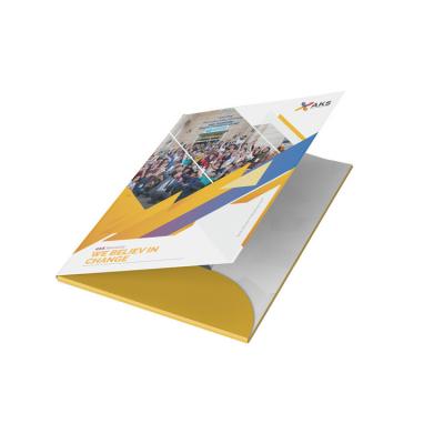 China paper & Custom Printing Cardboard Paper File A4 Presentation Folder With Business for sale