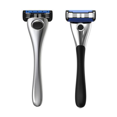 China Five Blade 5 Balde Diamond Coating Handle 1 Handle+ 1 Cartridge Face Razors For Men for sale