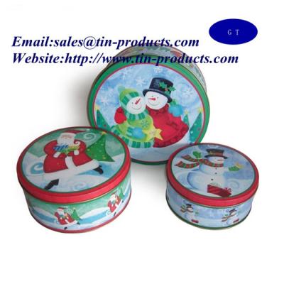 China Christmas Tins , Christmas Tin ,metal Christmas box for sale